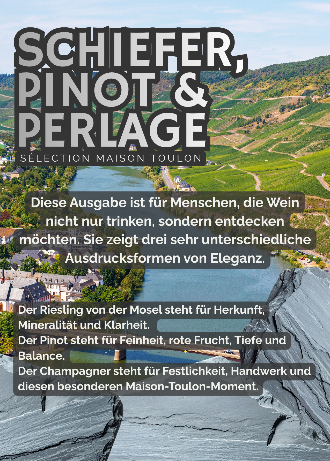 Sélection Maison Toulon - Ausgabe Nr. 2: "Schiefer, Pinot & Perlage"