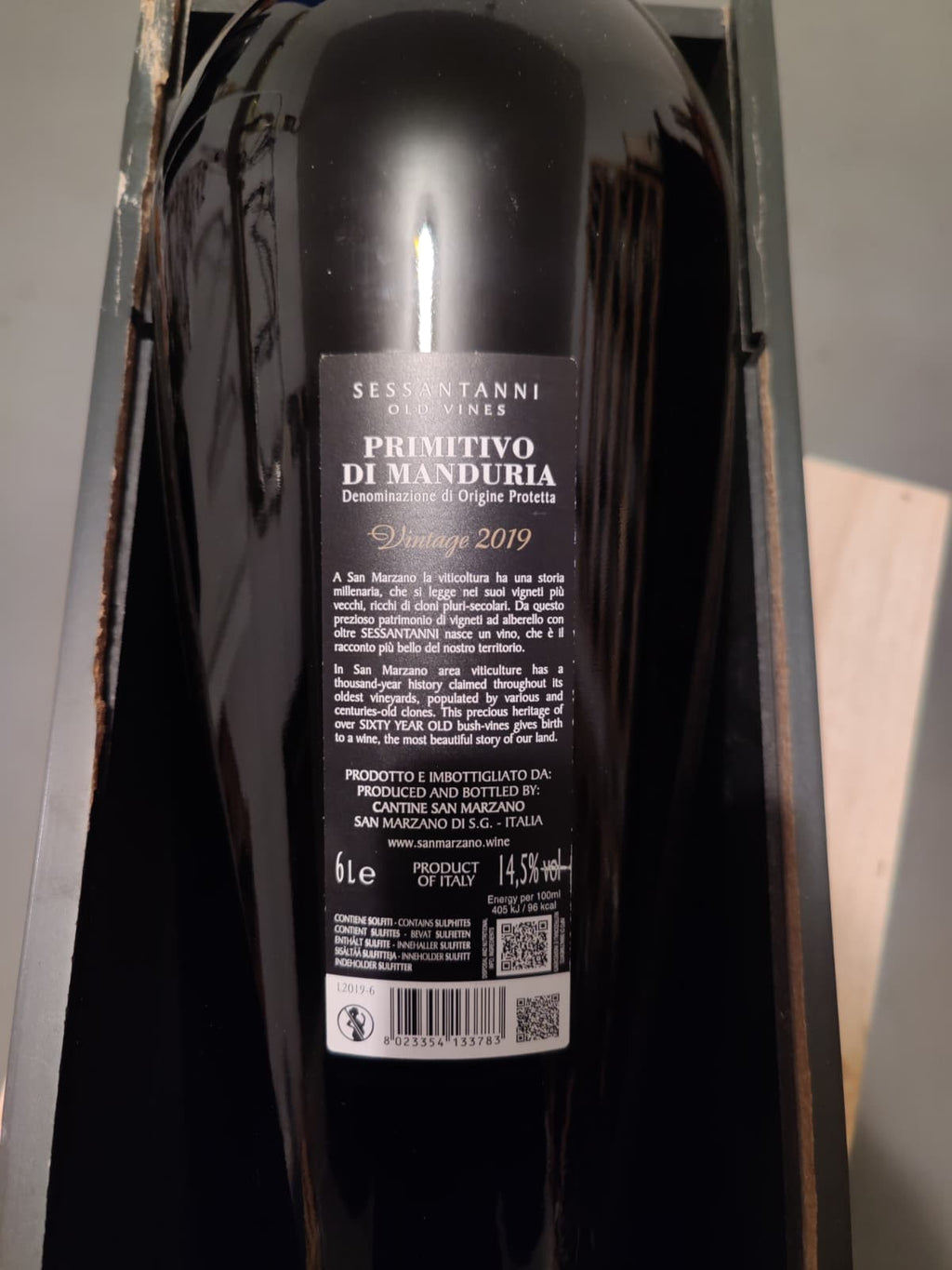 2019 Sessantani Primitivo di Manduria 6L Methusalem